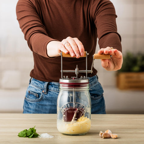 Kilner rinde media taza por lote, crema de 10.1 oz.