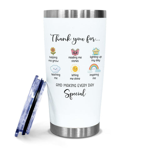 Vaso térmico Kilyhome con mensaje de agradecimiento para el profesor, ideal para el día a día.
