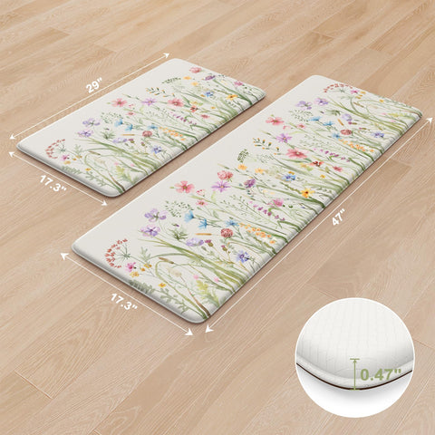 KIMODE alfombra antideslizante con bordes biselados para evitar tropiezos.