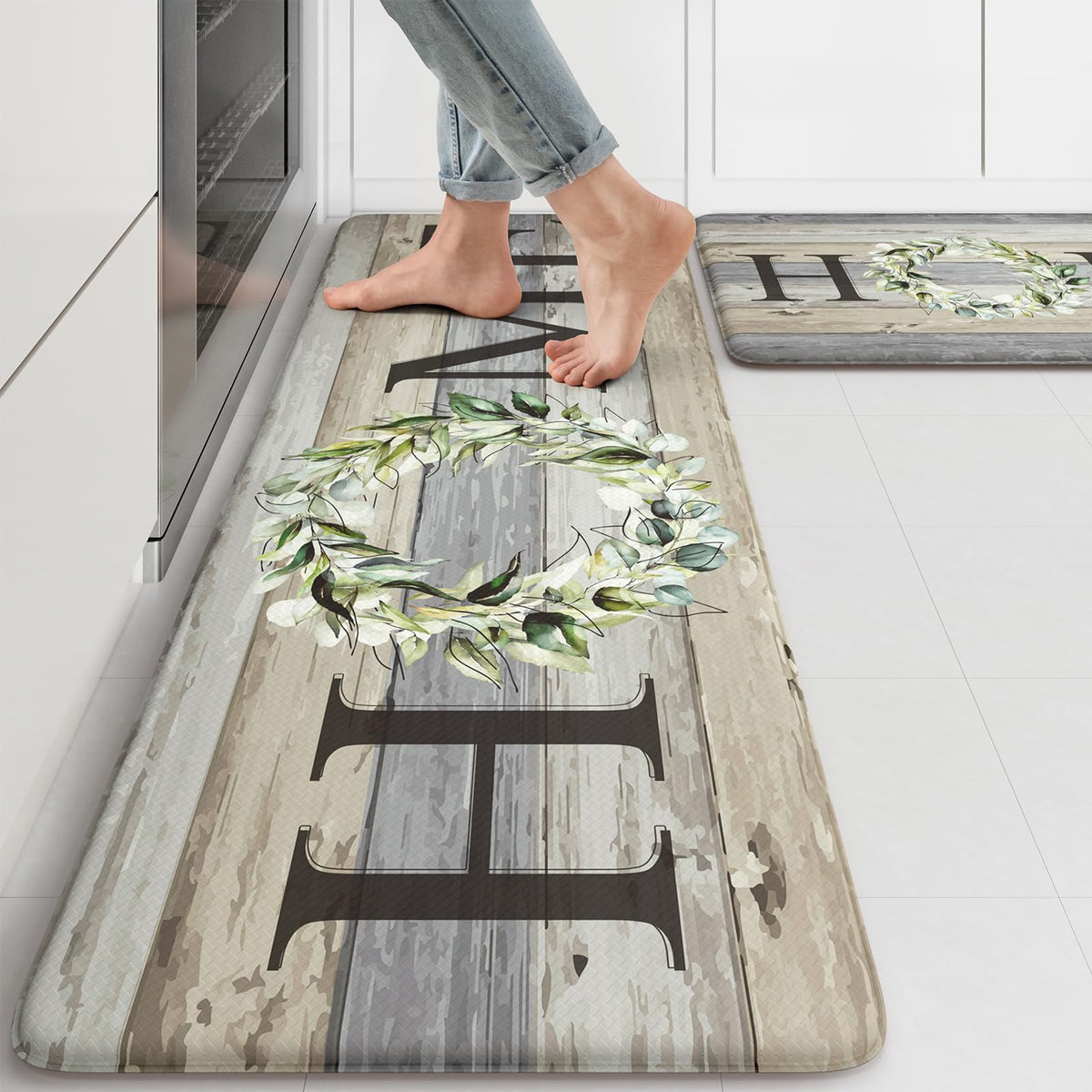 Alfombra de cocina Kimode 17x47 antifatiga para pies cómodos al cocinar