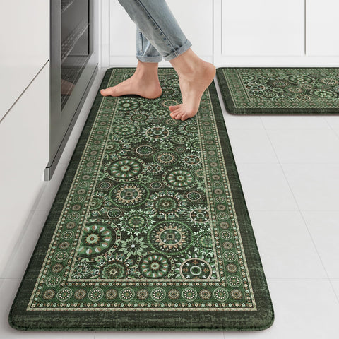 Almohadilla KIMODE 17x47, primer plano, anti-fatiga para pies y espalda en la cocina.