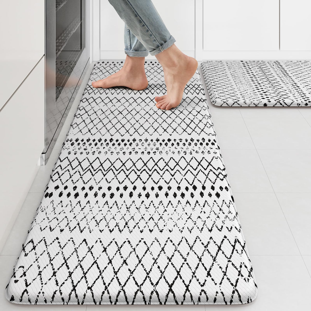 KIMODE alfombras de cocina antifatiga 12 mm para pies y articulaciones cómodas
