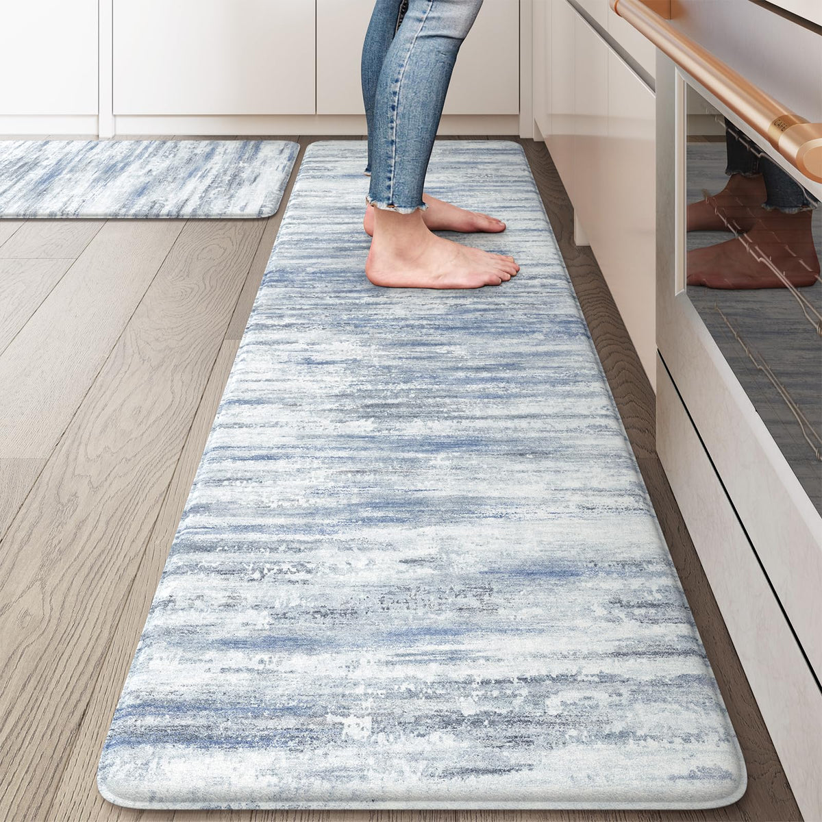KIMODE alfombrilla de cocina rectangular de 59 pulgadas para mayor comodidad al cocinar
