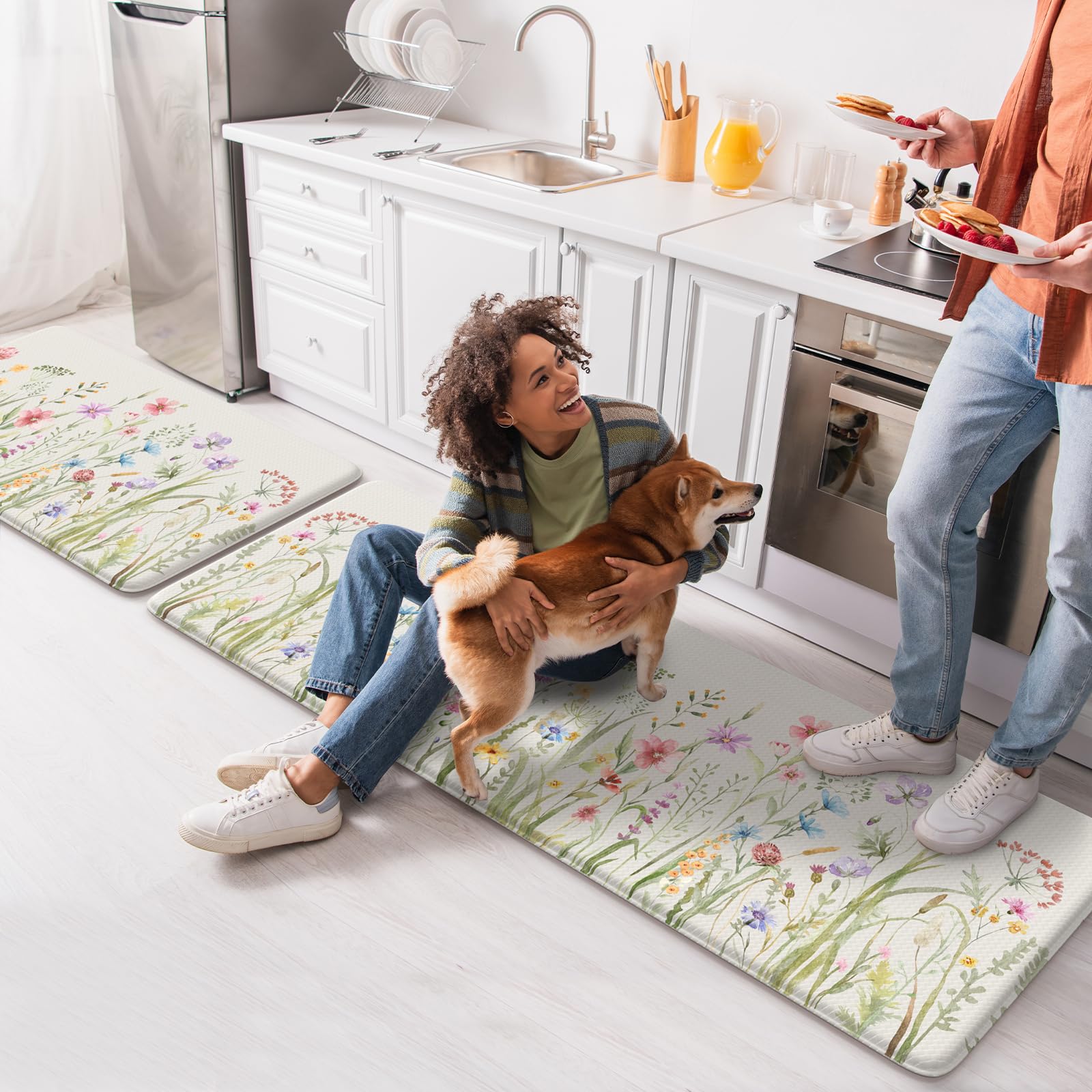 KIMODE conjunto de alfombras para áreas de alto tránsito en casa.