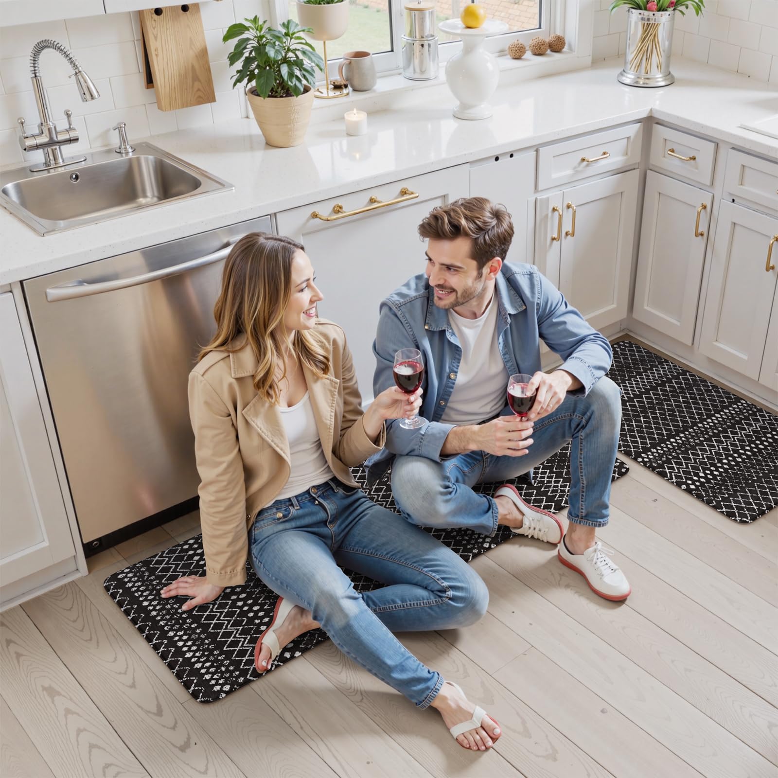 KIMODE diseño boho con diamantes para cocinas modernas