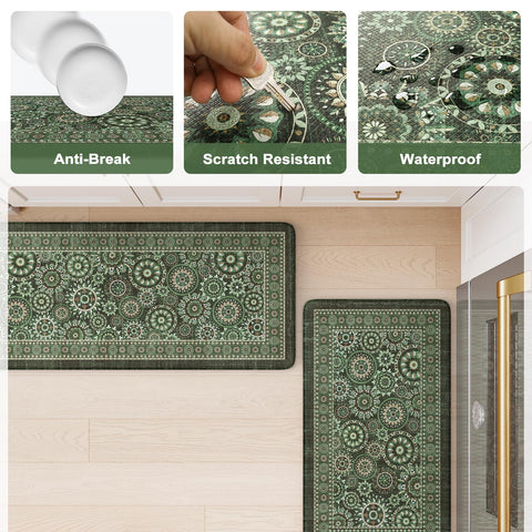 Diseño boho floral KIMODE, ambiente cálido en la cocina.