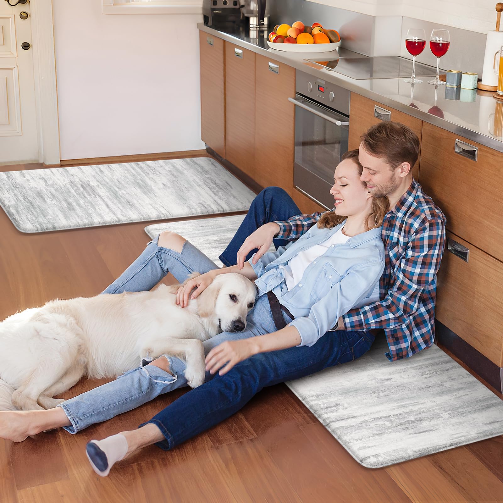 KIMODE limpieza fácil para alfombra de cocina 29x17, mantenimiento sencillo.