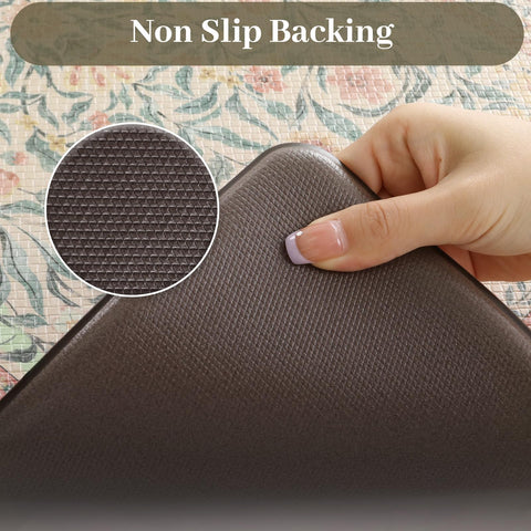 KIMODE mat bohemio floral 29x17, color suave y confort diario en la cocina