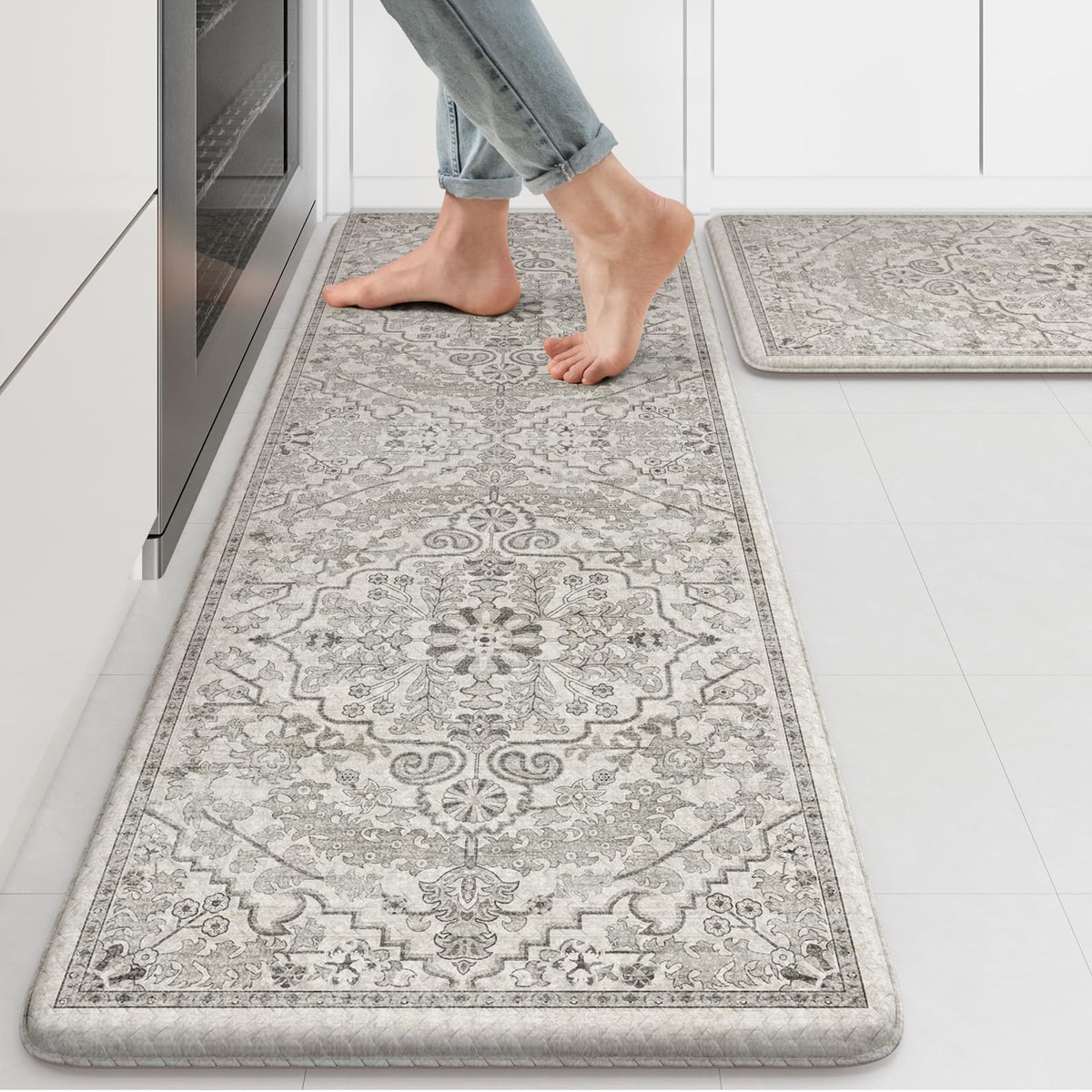 Kimode tapete cocina anti-fatiga 17x47 brinda comodidad al cocinar de pie.