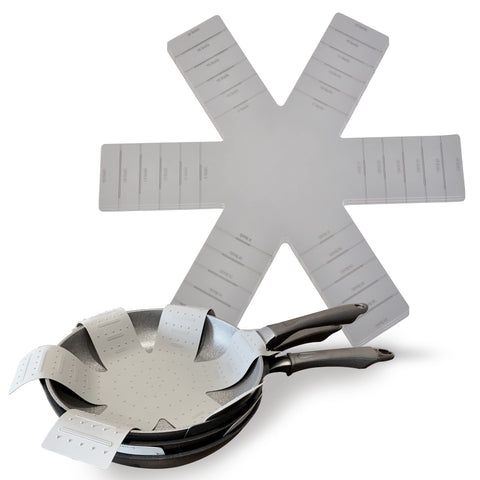 KindGa protectores para ollas y sartenes apilables protegen sin rayar