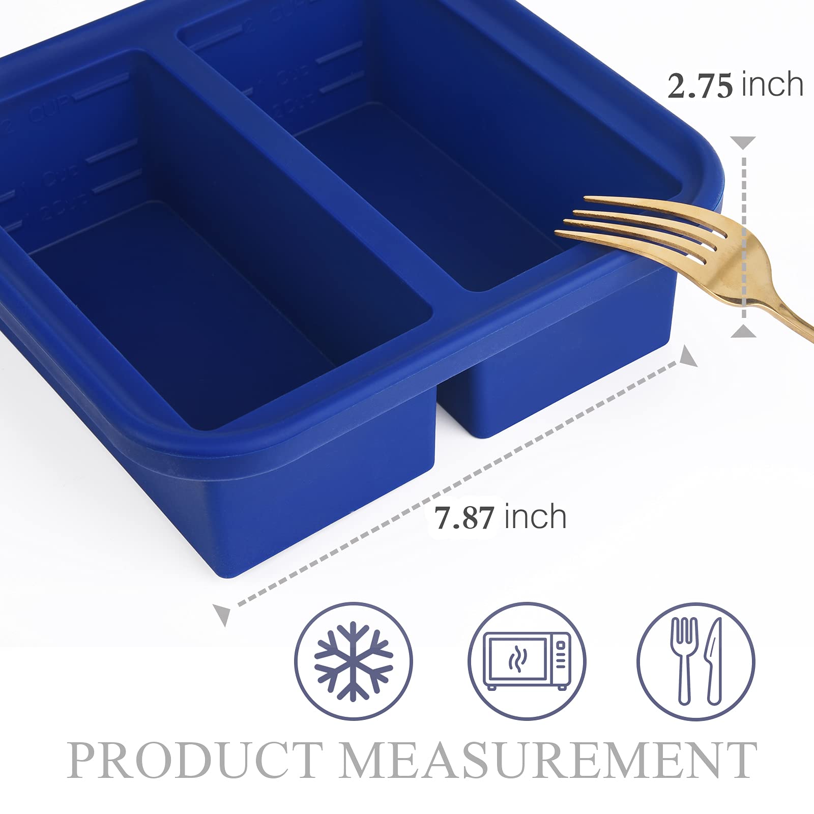 Kinggrand Kitchen molde con tapa transparente para conservar porciones sin olores.