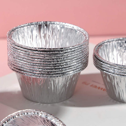 Kingrol ramequines de aluminio 4 oz ideales para creme brulee cremoso.