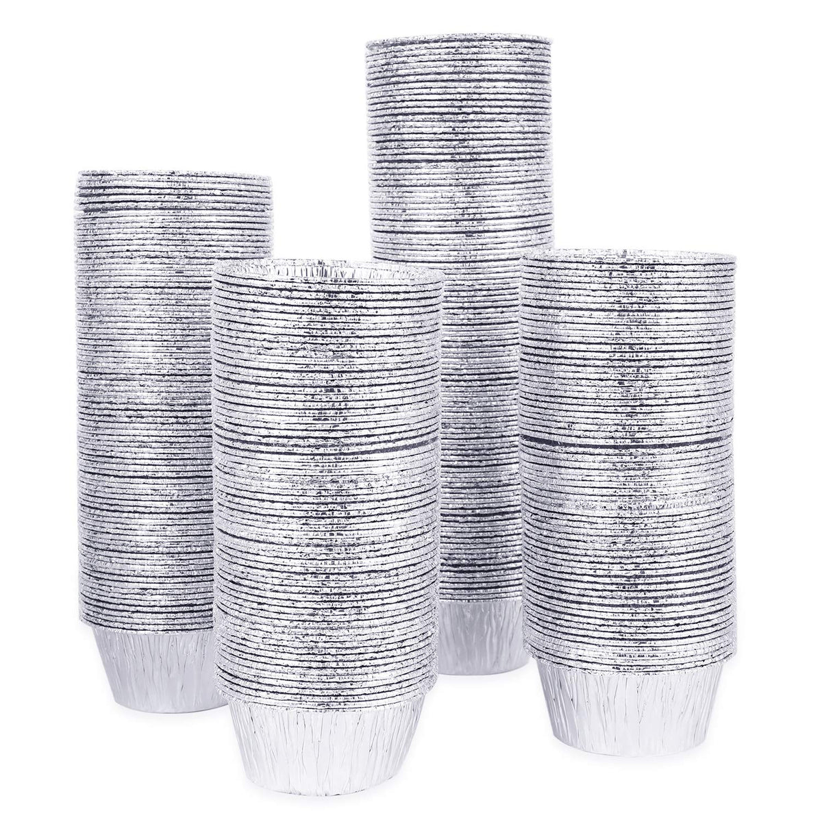 Kingrol ramequines de aluminio 4 oz para hornear tartas con cocción uniforme.