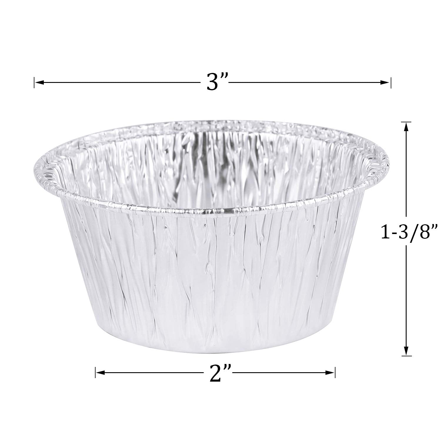 Kingrol ramequines de aluminio 4 oz perfectos para soufflés esponjosos.