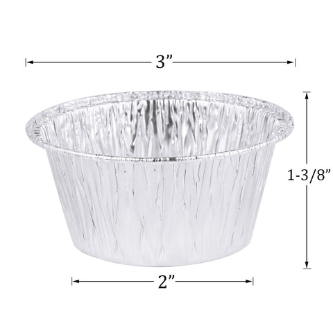 Kingrol ramequines de aluminio 4 oz perfectos para soufflés esponjosos.