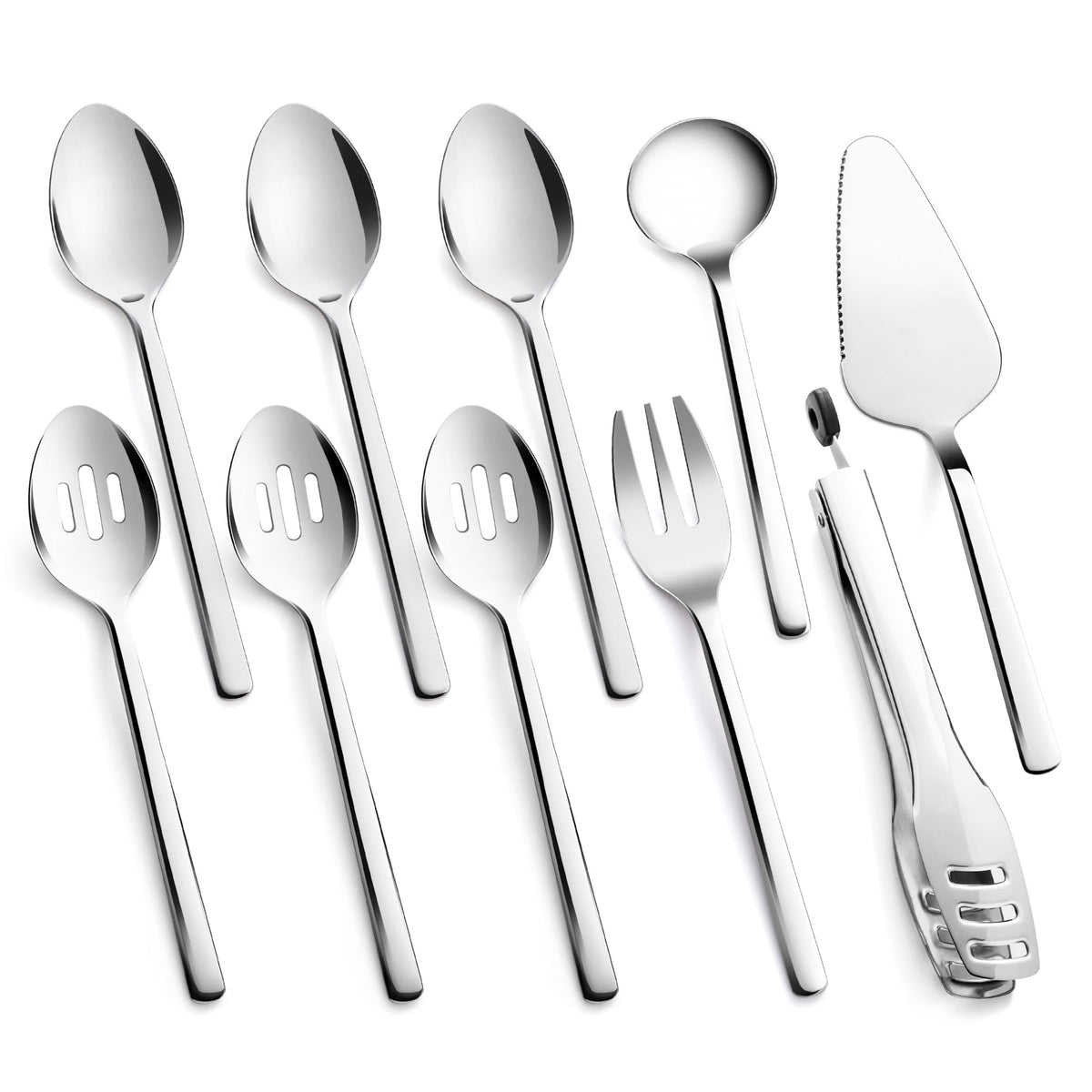 KINGSTONE conjunto completo para servir de 10 piezas, ideal para banquetes y bodas.