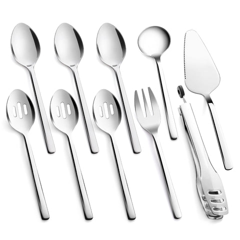 KINGSTONE conjunto completo para servir de 10 piezas, ideal para banquetes y bodas.