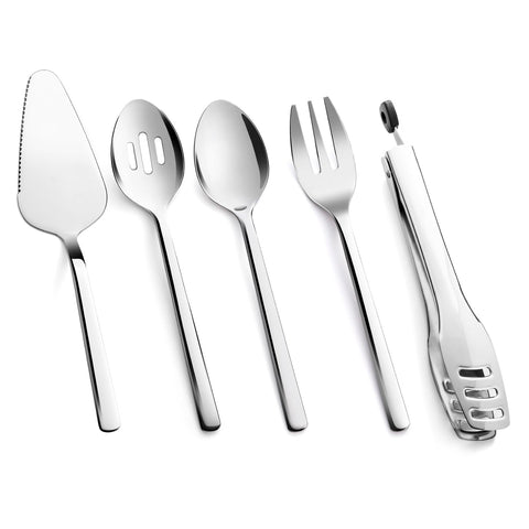 KINGSTONE conjunto de utensilios para servir 5 piezas, ideal para buffets y bodas