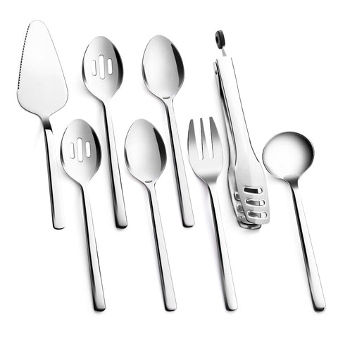 KINGSTONE cuchara con ranura para servir, ideal en buffets y servicios de mesa.