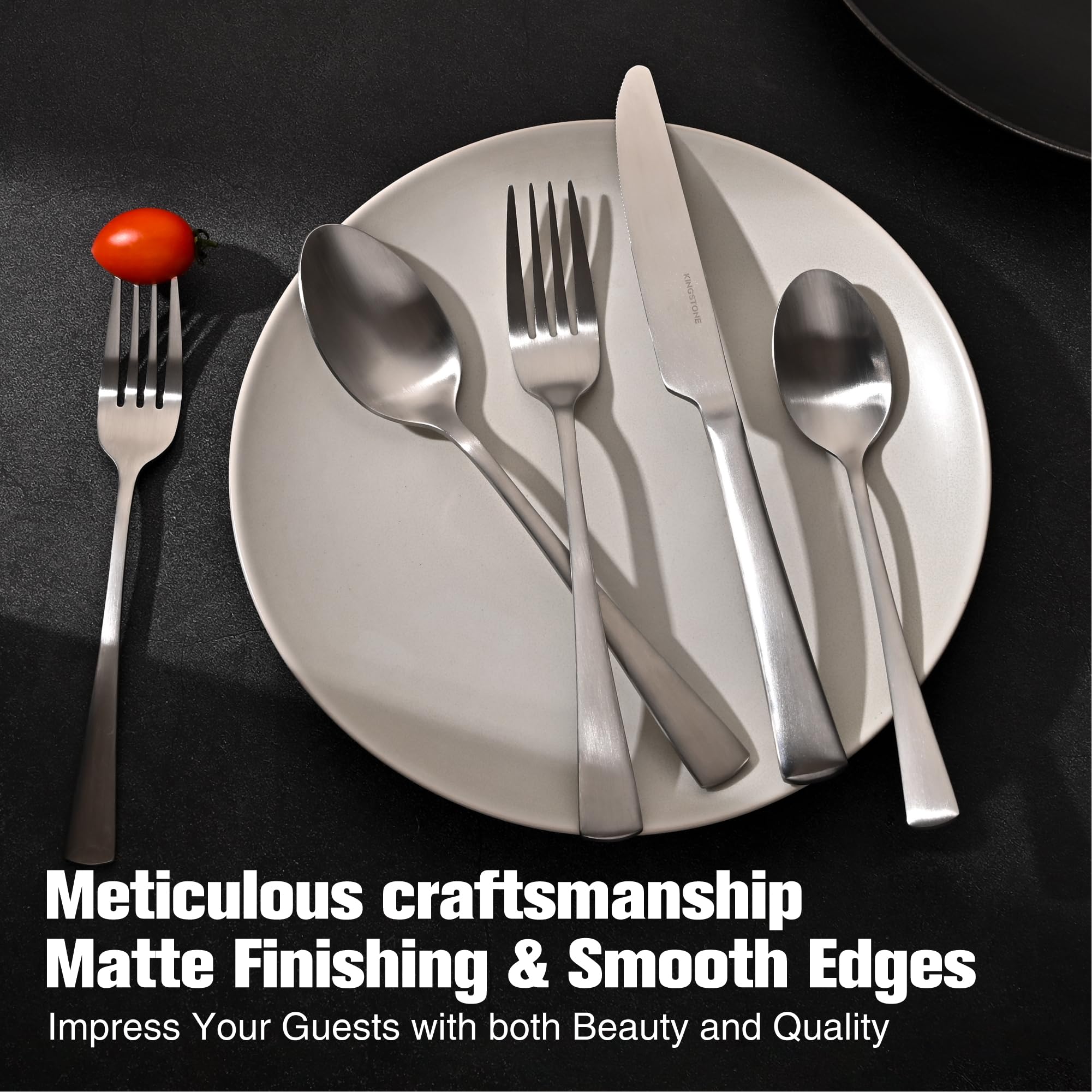 Cucharilla KINGSTONE para postre, diseño ergonómico.