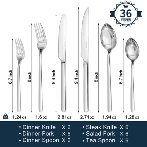  KINGSTONE cuchillos de cena serrados, diseñado para cortar con facilidad.