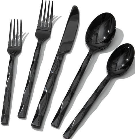 Kingstone juego 40 piezas con diseño diamante para mesa elegante