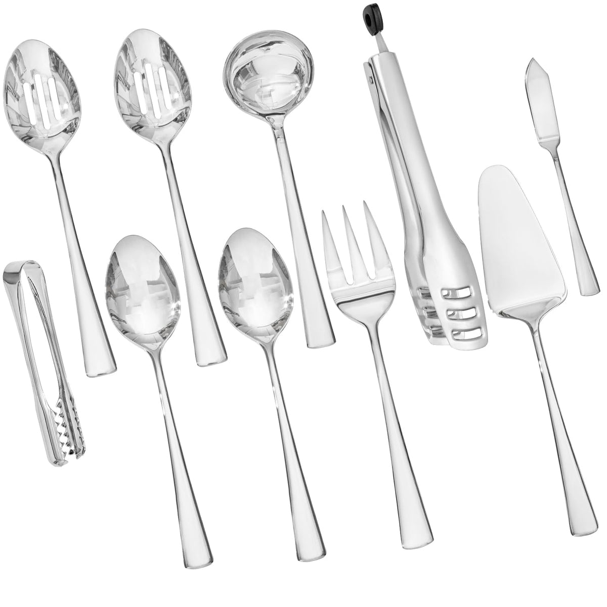 Kingstone: juego de utensilios para servir, ideal para buffets y eventos.