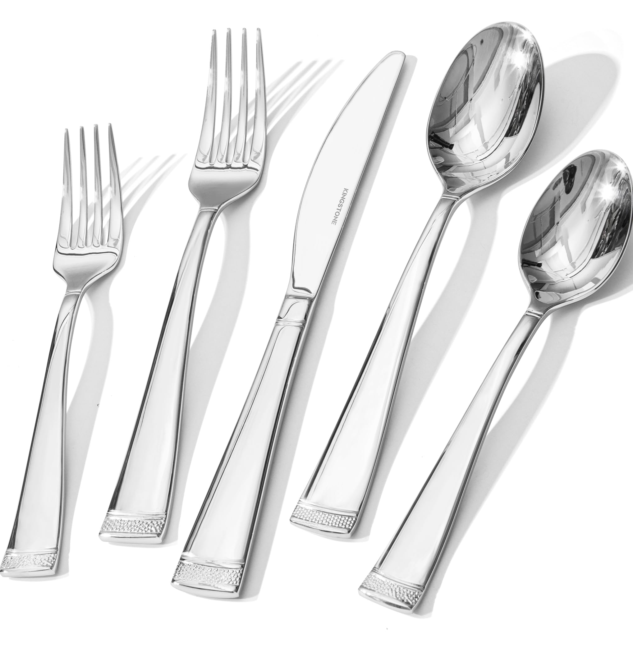 Conjunto KINGSTONE de 60 piezas para 12 comensales, ideal para cenas familiares elegantes.