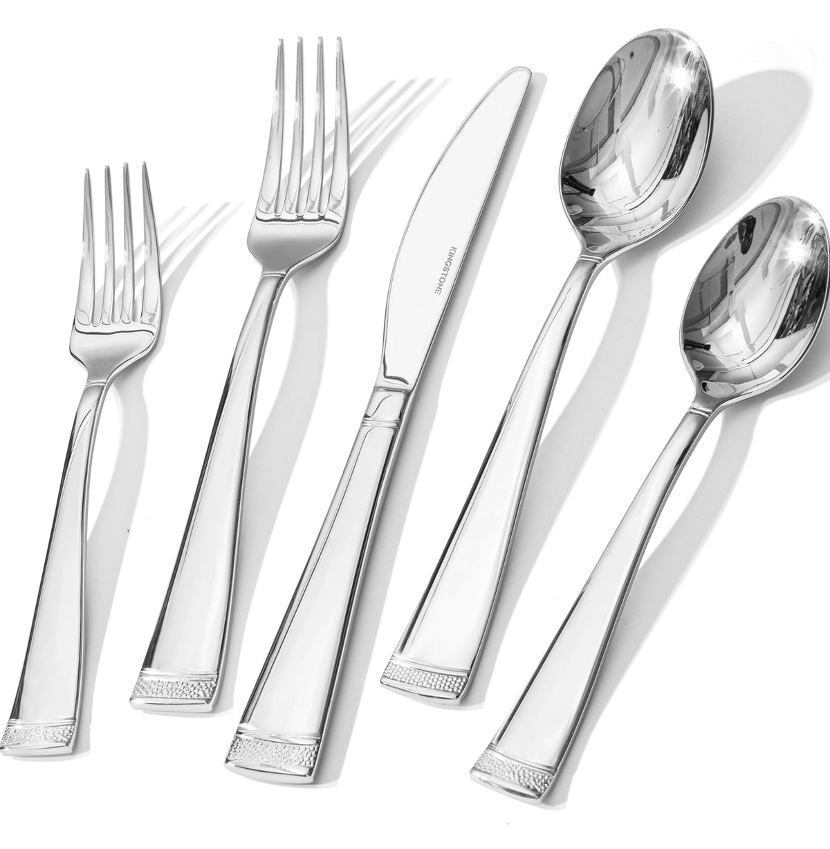 Conjunto KINGSTONE de 60 piezas para 12 comensales, ideal para cenas familiares elegantes.