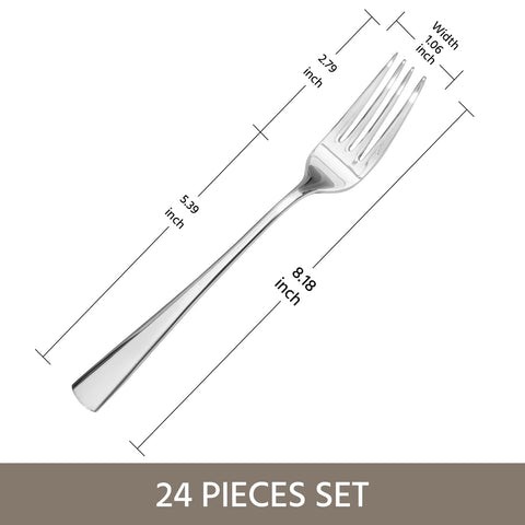 Kingstone Tenedor con acabado espejo que aporta brillo y elegancia.