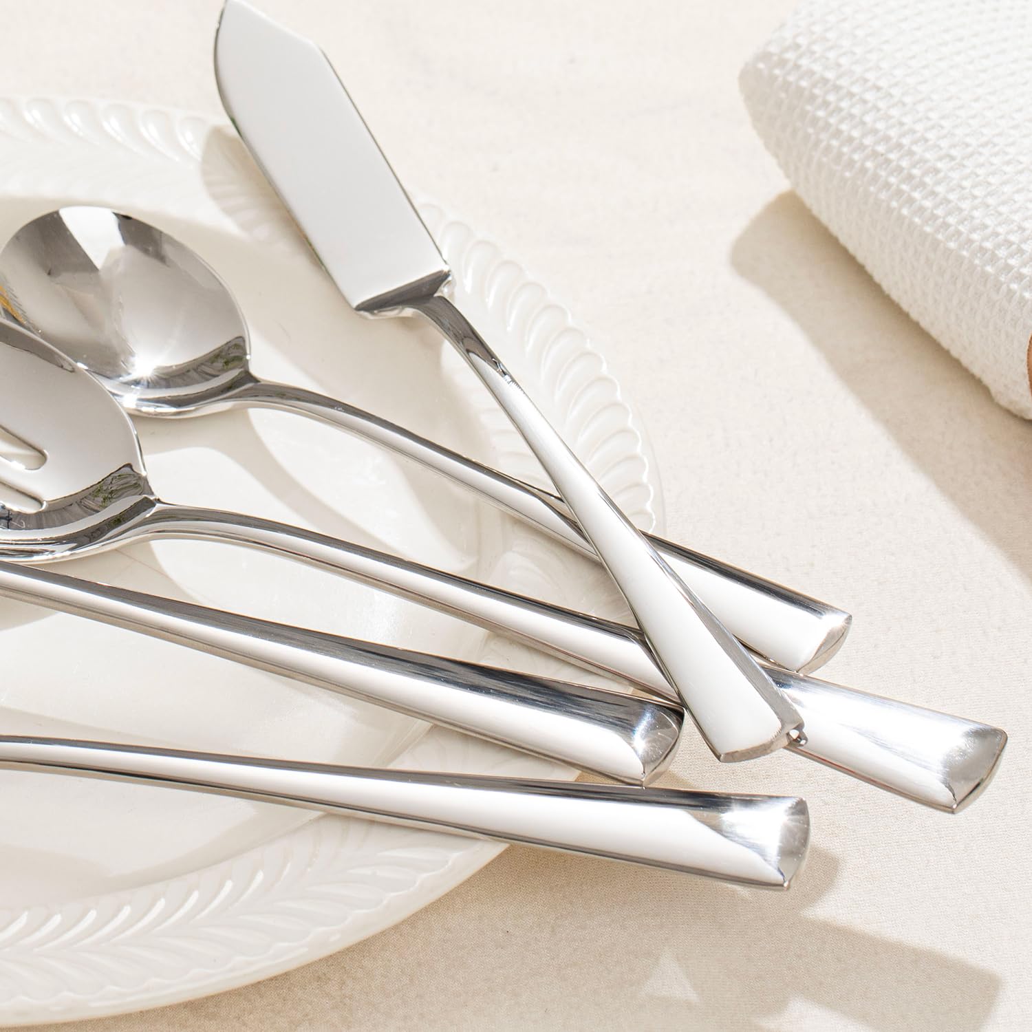 KINGSTONE-tenedor-servir-8-94-pulgadas ideal para porciones en buffet.