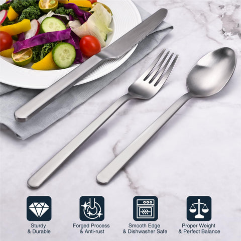KINGSTONE tenedores de ensalada mate para uso diario y eventos
