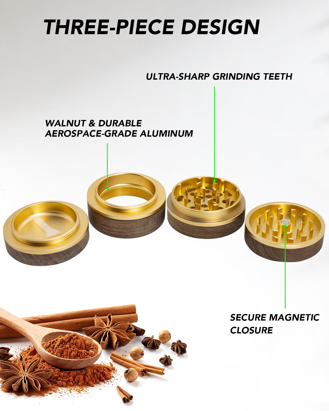 KINGTOP control de molienda para texturas deseadas en tus recetas.