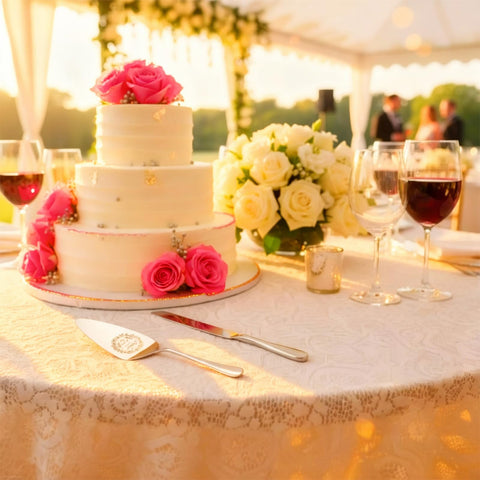 Kingump regalo de boda elegante, conjunto de servir para parejas.