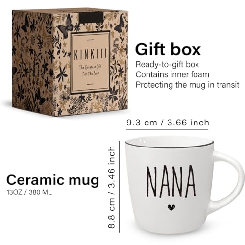 Taza Kinkiii regalo para abuelos, perfecta para café diario.