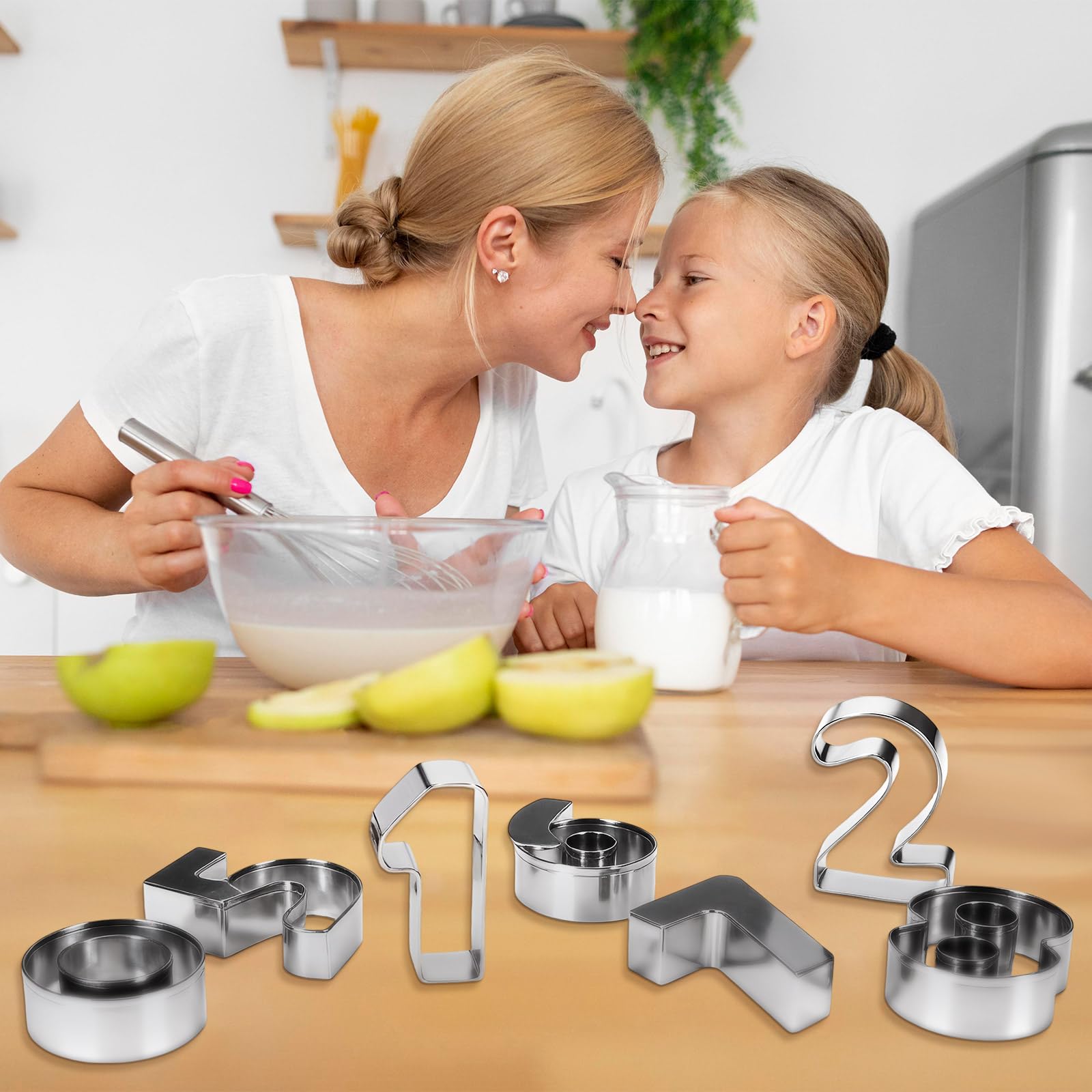 KINYFY 6 cortador número para galletas y quesos