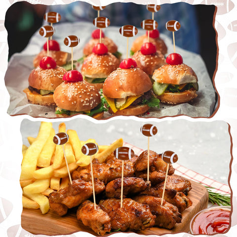 Palillos KINYFY fútbol para frutas y ensaladas en presentaciones.