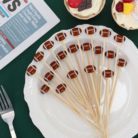Palillos KINYFY fútbol 12 cm para presentación de comidas.
