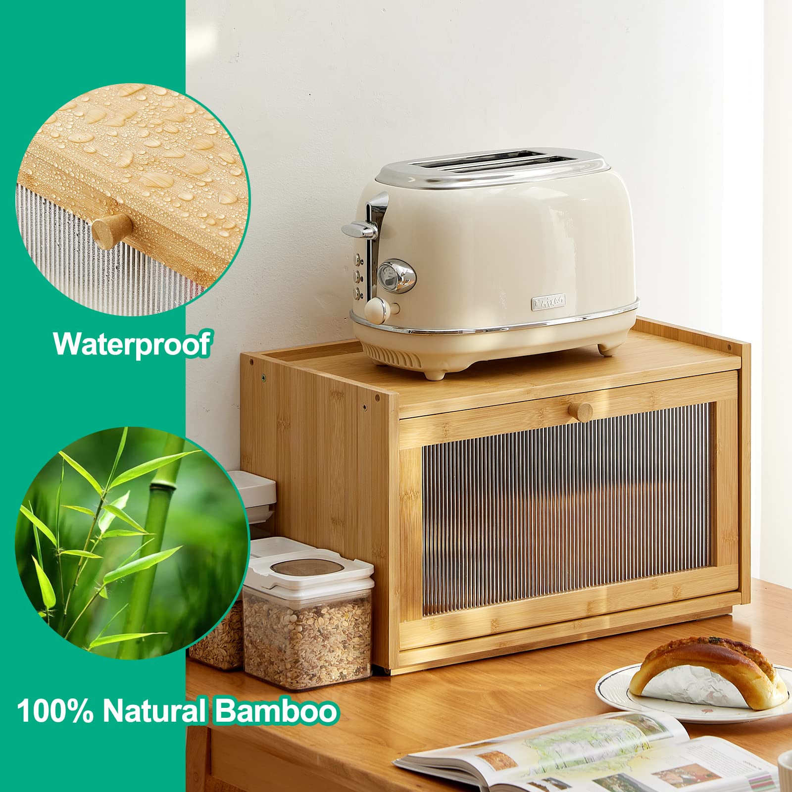 Kiplant caja pan apilable con tornillos para ampliar espacio.
