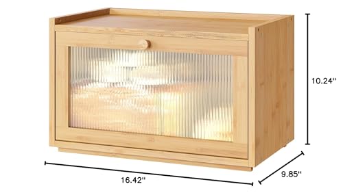 Kiplant caja pan con diseño rústico para encimera acogedora.