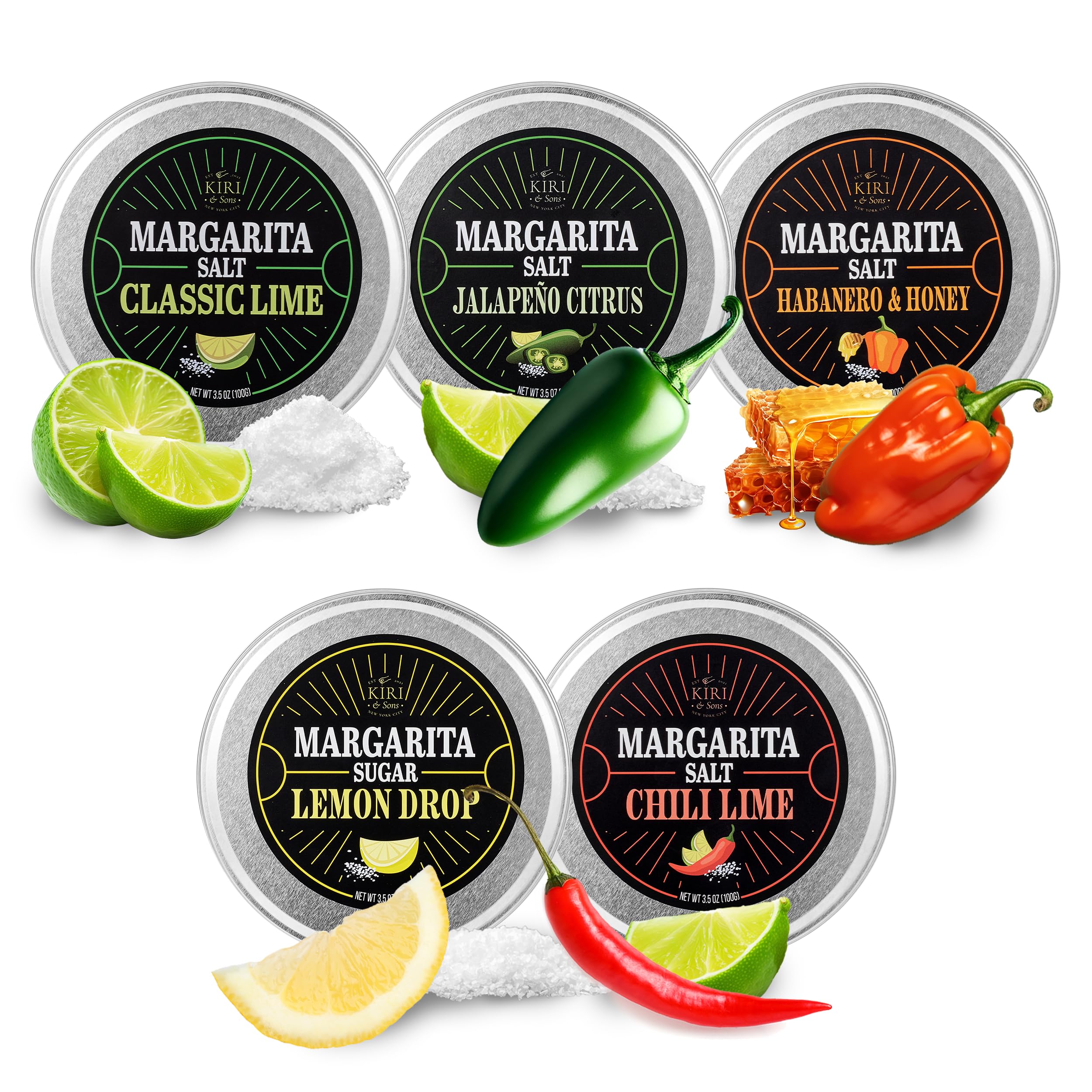 Kiri & Sons sal chile-limon para decorar bordes y realzar margaritas.