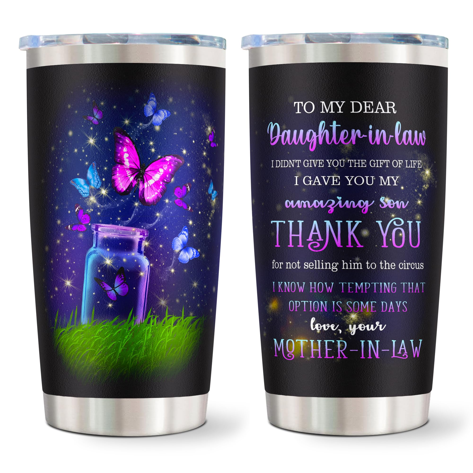 Vaso termico kirusel con diseno unico, ideal para regalo a la nuera