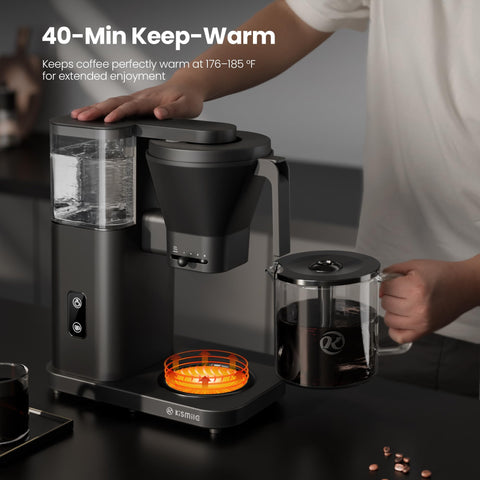 Kismile cesta de filtrado de gran capacidad para más café.