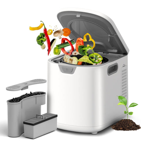Kismile compostador de cocina 3-5l para reducir residuos y polvo en casa