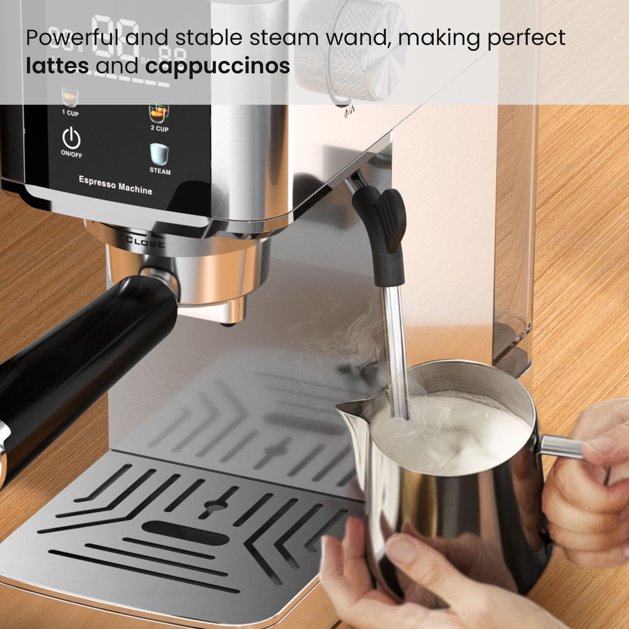 Kismile control de extracción espresso una dosis doble.