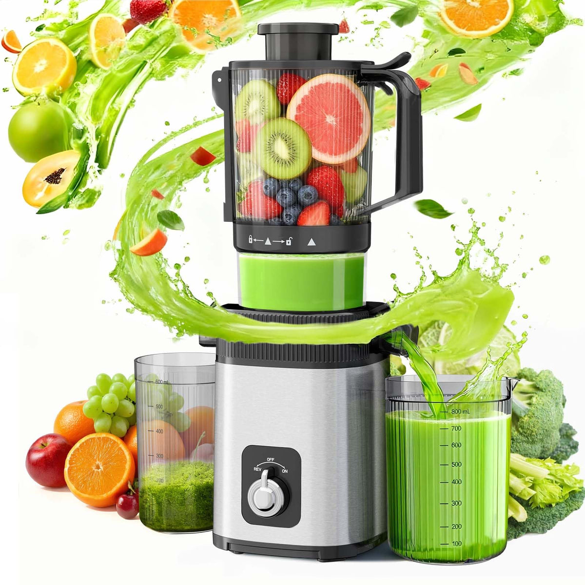 Kismile exprimidor frío frente de cocina facilita jugos frescos al instante