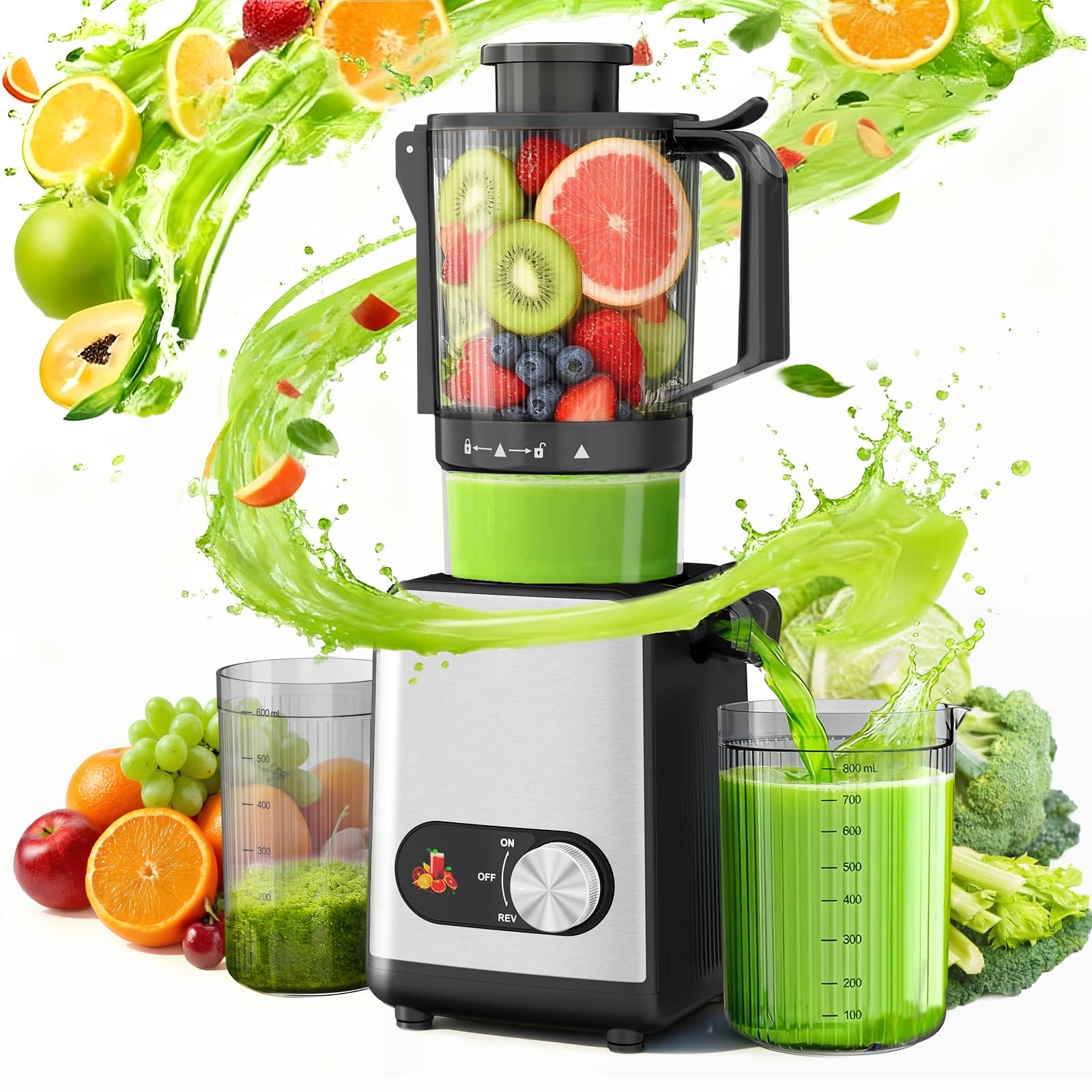 Kismile extractor-prensado-frio-fruta: jugos más naturales en casa