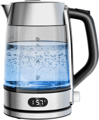 Hervidor eléctrico Kismile con luz de cambio de color para bebidas calientes.