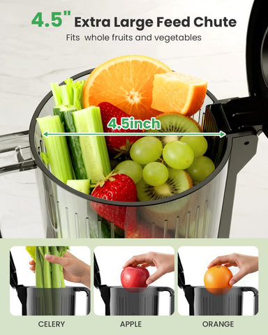 Kismile tubo-alimentacion-4-5-pulgadas: ingreso fácil de frutas enteras