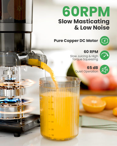 Kismile velocidad-60-rpm: prensado suave para conservar sabor